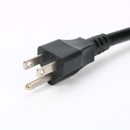 美规三插电源线3*18AWG户外设备电线UL防水阻燃美规三芯插头线